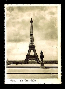 FRANCIA - PARÍS - LA TOUR EIFFEL - TARJETA POSTAL USADA - FRANQUEO #654 (ESP#4102) - Imagen 1 de 2