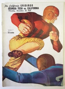 1938 Geogia Tech Vs California College Football Program - Bild 1 von 4