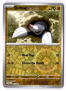 Drilbur Reverse Holo Common SV: Black Bolt 045/086 NM - Picture 1 of 2