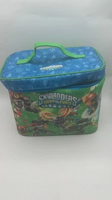 Skylanders Swap Force Carrying Case - Blue & Green Tote With Inner Tray - Image 1 of 4