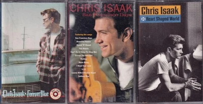 Cassette Lot x 3 - CHRIS ISAAK: Heart Shaped World / SF Days / Forever Blue + - Imagem 1 de 3