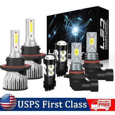 For Mercury Grand Marquis 2006-2011 LED Headlight + Fog Light +Turn Signal Bulbs - Image 1 of 4