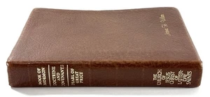 1981 LDS Triple Combination Leather Scripture Book Indexed Tabs Mormon - Picture 1 of 8