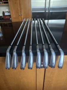 PING I230 Irons, Steelfiber i110CW Stiff 4-UW Blk dot Rare set w/Power Spec - Picture 1 of 14