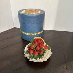 Vintage Lang Candle Topper Autumn Fall Harvest Apples - Picture 1 of 6