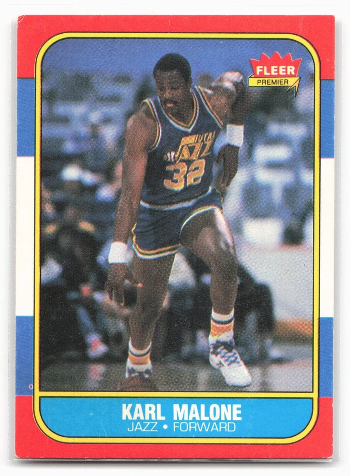 Fleer #68 1986-87 Karl Malone Foto 1 de 2