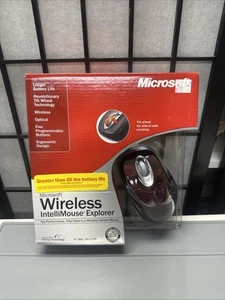 Microsoft Wireless IntelliMouse Explorer Sealed M03-00069 Mouse Crimson Fire - Picture 1 of 9