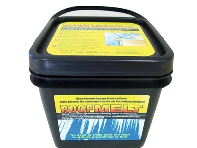 Tableta de cloruro de calcio derretido en techo cubo de 14 lb Foto 1 de 2