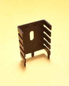 HS-21, Heat Sink for Plastic Power Transistors (TO3P, TO218, TO220) ~ Black - Picture 1 of 1