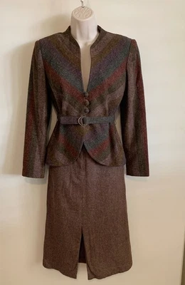 Vintage '70s The Strawberry Plant Dorothy Schoelen Suit Set—Jacket, Skirt, Pants - Image 1 of 4