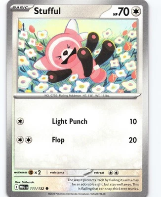 Stufful - Common ME01: Mega Evolution 111/132 NM Pokemon - Image 1 of 2