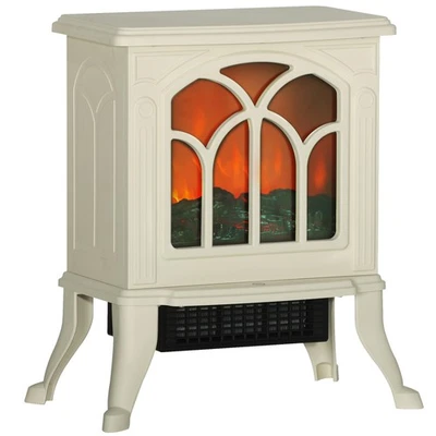 750W/1500W 电壁炉加热器 独立炉灶 Realistic Logs 火焰 — 第 1/4 张图片