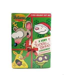 A Very Toopy & Binoo Christmas, 3 DVD's Holiday Gift Set, Treehouse Presents - Imagen 1 de 2