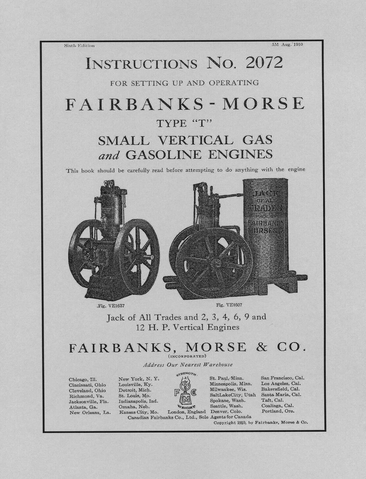 Fairbanks Morse Vertical Jack Of All Trades  No  2072 (please read description) - Image 1 of 1