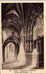 Parigi, St. Germain L' Auxerrois, Dettaglio Des Porches Cartolina - Foto 1 di 2