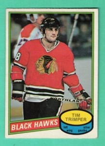(1) TIM TRIMPER 1980-81 O-PEE-CHEE # 357 HAWKS ROOKIE VG CARD (G5669)