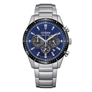 Cronografo Citizen Eco Drive T9 Crono Blu Orologio Uomo Acciaio 10bar Nuovo 2025 - Imagen 1 de 4