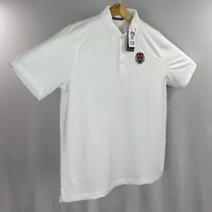 Harvard University Poloshirt Herren Large weiß Cutter & Buck Stretch UPF neu mit Etikett - Bild 1 von 12