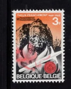 Bélgica 1968 Historia de la Guerra, Fortaleza Theux-Franchimont, Espada y Sello SC 701 MNH - Imagen 1 de 1