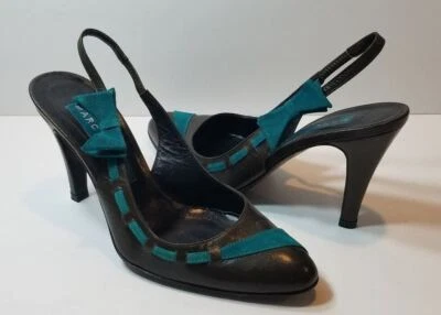 Marc Jacobs Dark Brown Slingback Pumps - Size 6M  - Image 1 of 4