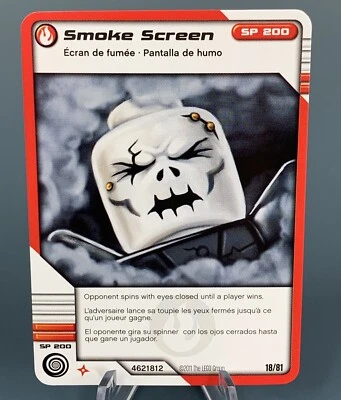 2011 Lego Ninjago Card #4621812 #18 Smoke Screen Masters of Spinjitzu TCG - Image 1 of 2