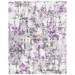 SAFAVIEH Skyler Collection SKY193R Grey / Purple Rug - Picture 1 of 34