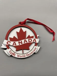Disney World Epcot CANADA MAPLE LEAF Ornament Rare Discontinued Limited - Bild 1 von 4