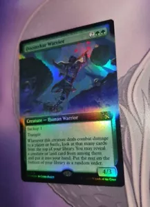MTG *FOIL EXTENDEDART *March of the Machines Rare DOOMSKAR WARRIOR NM - Bild 1 von 1