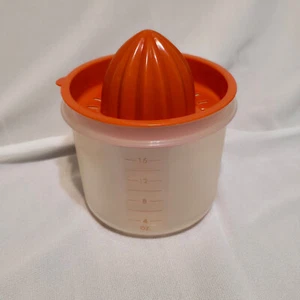 Tupperware Orange Citrus Juicer With Measuring Cup 409-8 & 1493-15 - Picture 1 of 3