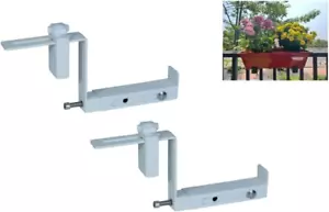 Universal Adjustable Planter Box Brackets, Suitable for Balconies, Railings, Por - Picture 1 of 5