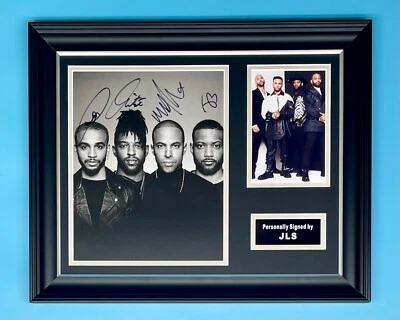 JLS Signed Photo Framed & COA Music Autograph Memorabilia Band Poster - Image 1 of 4