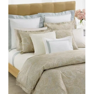 Lauren Ralph Lauren Coral Beach Paisley Full Queen Duvet Cover Set 2 Sham Pastel - Picture 1 of 14