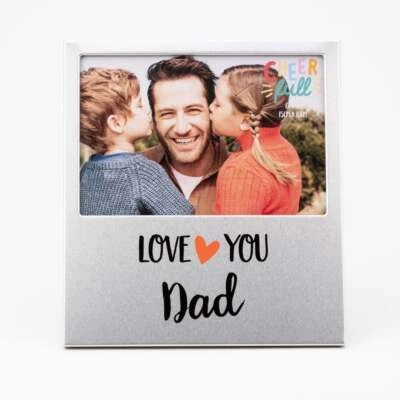 Widdop & Co. Aluminium Love You Dad Photo Frame - 6 x 4 CF16164D - Image 1 of 4