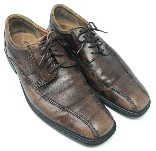 Oxford stringate uomo ECCO in pelle marrone taglia EUR 43 US 9 9 5 SCARPE ELEGANTI PULITE