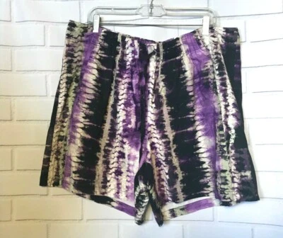 INC International Concept Womens 2X Shorts Multicolor Tie Dye Tribal Mid Rise  - Image 1 of 4