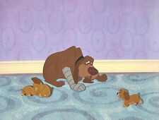 1955 DISNEY LADY AND THE TRAMP TRUSTY PUPPIES ORIGINAL PRODUCTION ANIMATION CEL