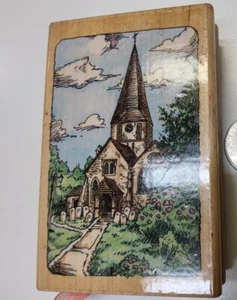 Rubber Stamp Church By stampendous - Picture 1 of 3