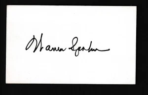 Warren Spahn Autographed 3x5 Index Card Black ink Beckett COA deceased 2003 - Picture 1 of 2