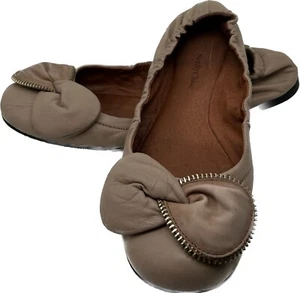 Chloe’ Damenschuhe hautfarbene Ballerinas mit Schleife, Größe 8 - Bild 1 von 10