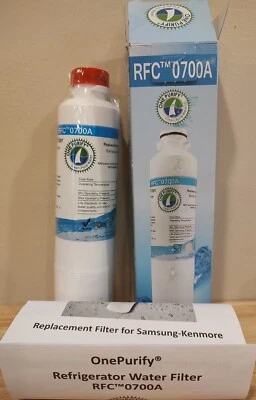 ONE PURIFY Refrigerator Water Filter RFC 0700A Samsung Kenmore, New, Open Box  - Image 1 of 4