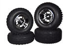 MASSFX MO 22x7-10 22x10-10 ATV Front Rear Tire & 10" Machined Wheel Kit (4 Pack)