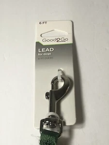 6 Foot Lead For Dogs By Good 2 Go. Green In Color. New With Tags. Pets - Picture 1 of 7