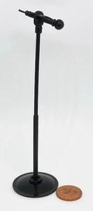 Micrófono para casa de muñecas con soporte escala 1:12 negro plástico música tumdee - Imagen 1 de 7
