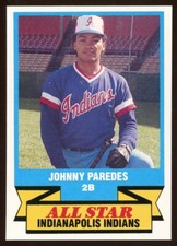 1989 CMC Team Issue Indianapolis Indians JOHNNY PAREDES RC EXPOS VENEZUELA
