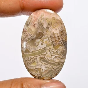 39.00 Cts Genuine Crazy Lace Agate Loose Gemstone Oval Cabochon 38X24X4 mm - Picture 1 of 6