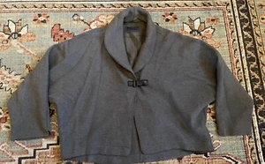 Oska Moessmer grau 100 % jungfräulich geboikte Wollkokonjacke - Bild 1 von 9