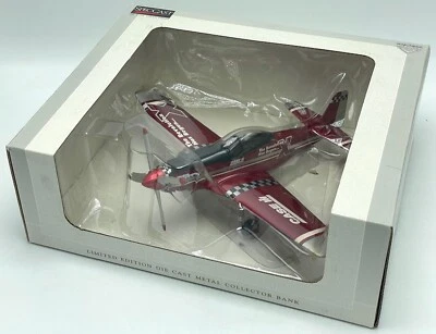 LE SpecCast 1/48 North American P-51D Mustang CASE IH X Series Plane Bank ZJD772 - Image 1 of 4