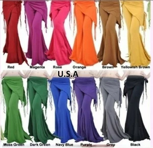 Danza del Vientre Tribal Melodía Yoga Pantalones Disfraz EE. UU. Envío Rápido ATS - Imagen 1 de 3