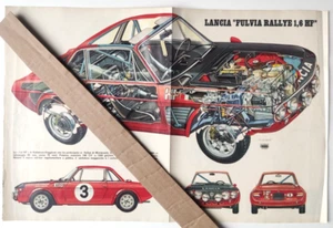 Poster Doppio Lancia Fulvia Ralleye 1,6 HF E Lotus Ford 72 Anni 70(P1) - Picture 1 of 2