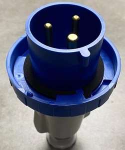 GEWISS GW60037 Straight Industrial Plug, IP67, 2P + E, 32A, 200-250V - Picture 1 of 7